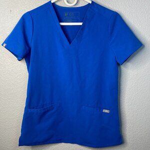 FIGS Short Sleeve Scrub Top Royal Blue